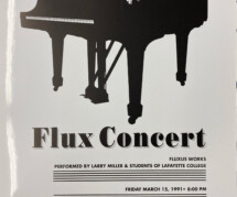 Poster for Williams Center for the Arts, Lafayette College, 1991. Design © Larry Miller, homage to Dog Symphony by Joe Jones.